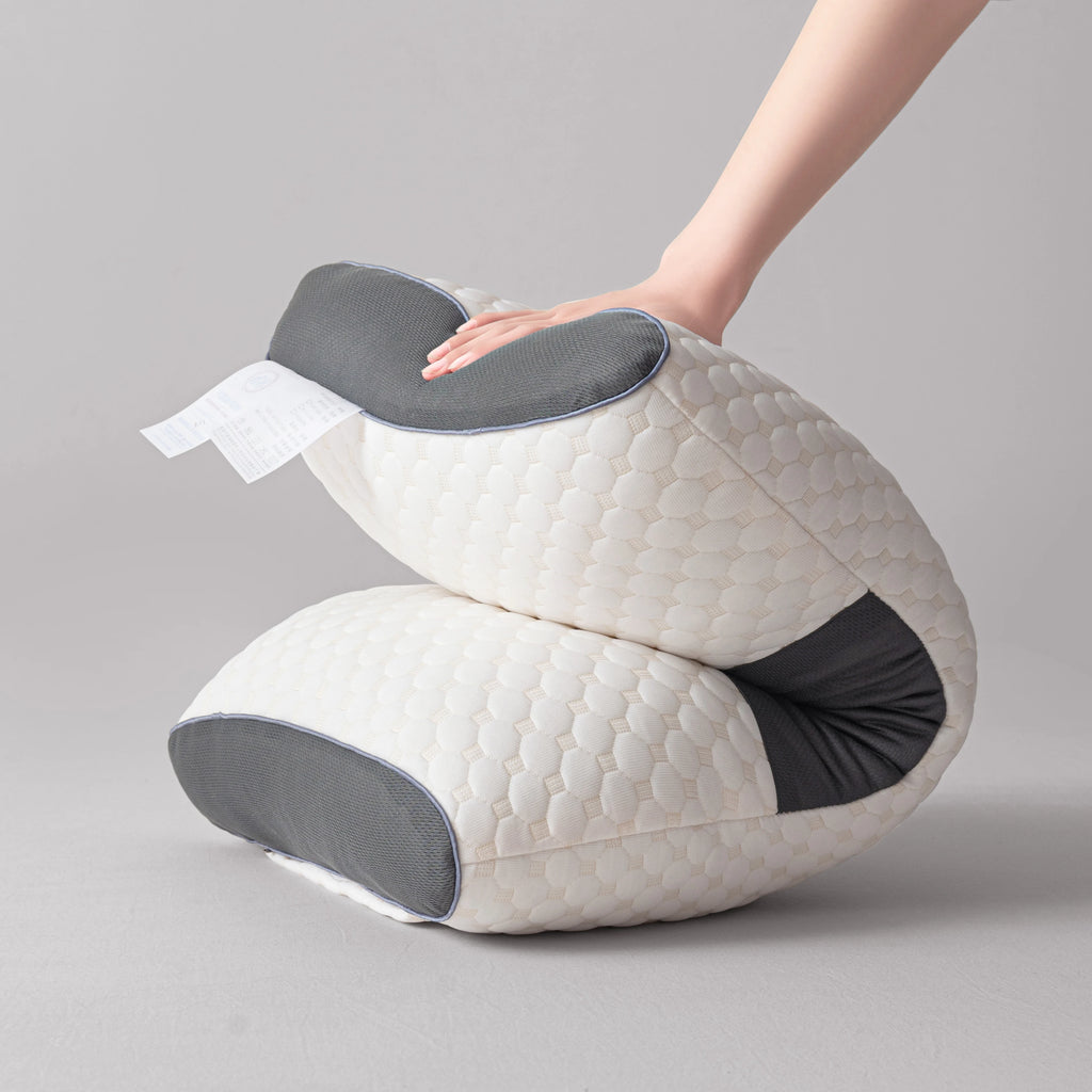 2er-Set ergonomische Nackenkissen – orthopädische Stütze & ganzjähriger Schlafkomfort