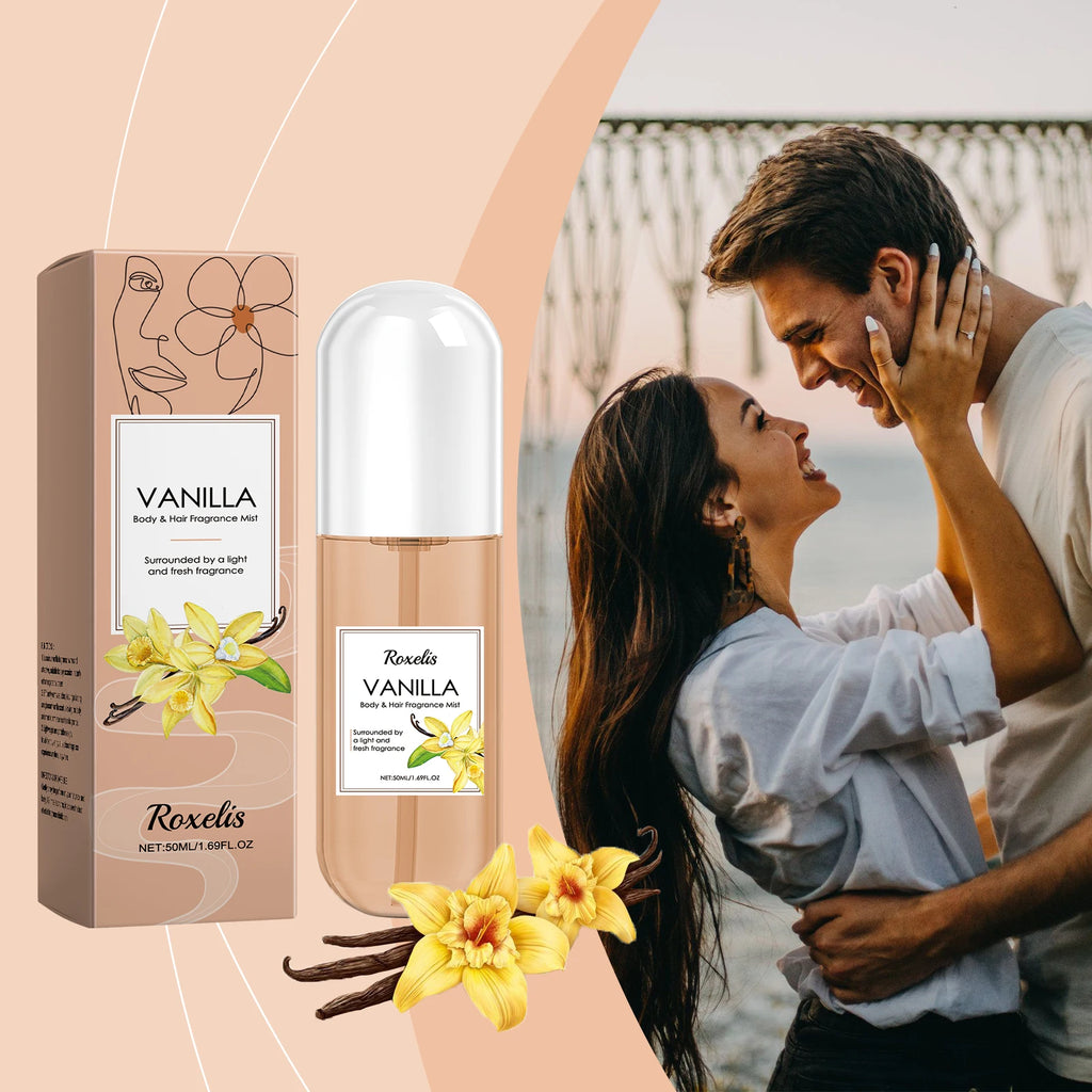 Brume parfumée corps et cheveux Vanille – Parfum quotidien naturellement frais, léger et longue tenue
