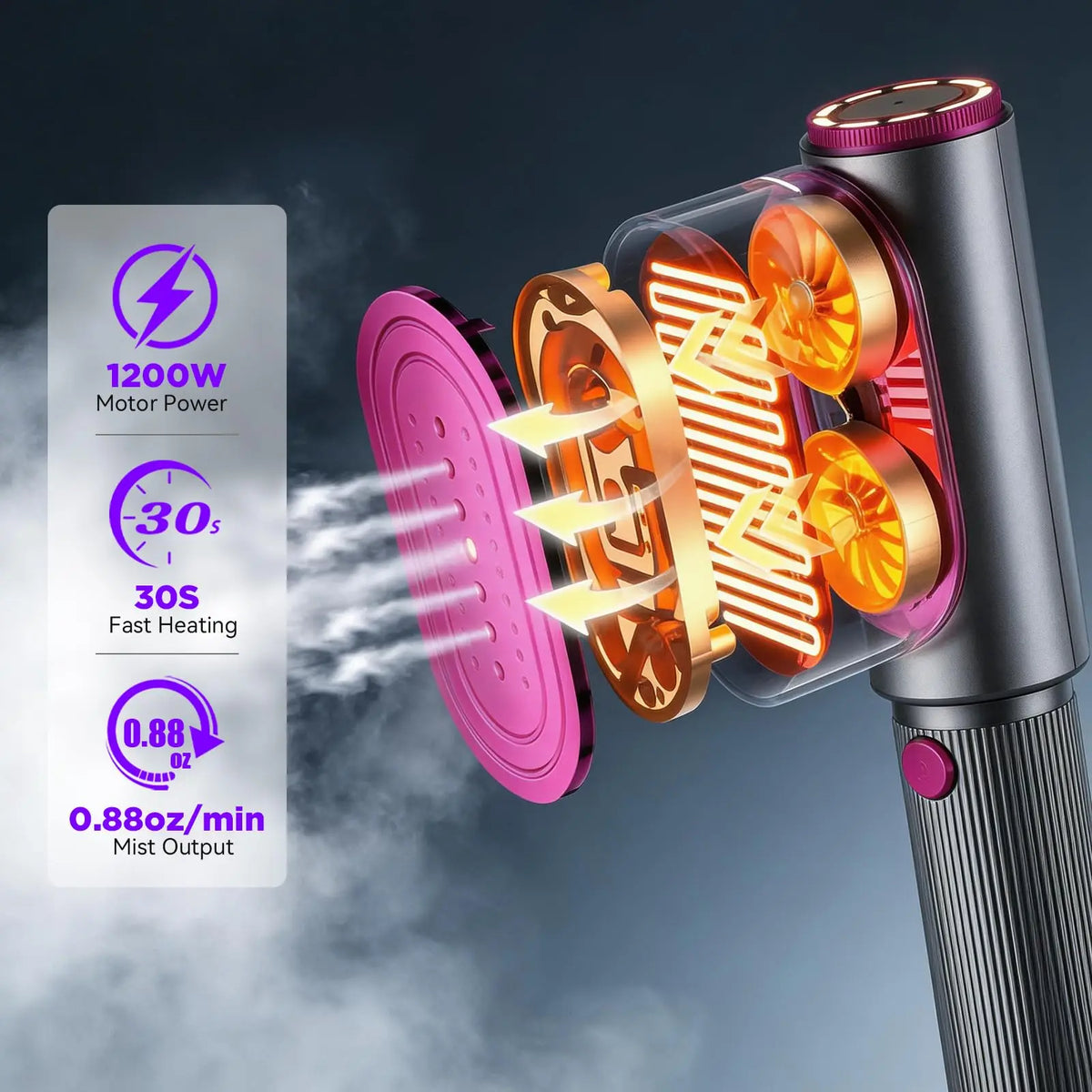 Vaporizador de prendas portátil: calentamiento rápido, vaporizador de telas ideal para viajes