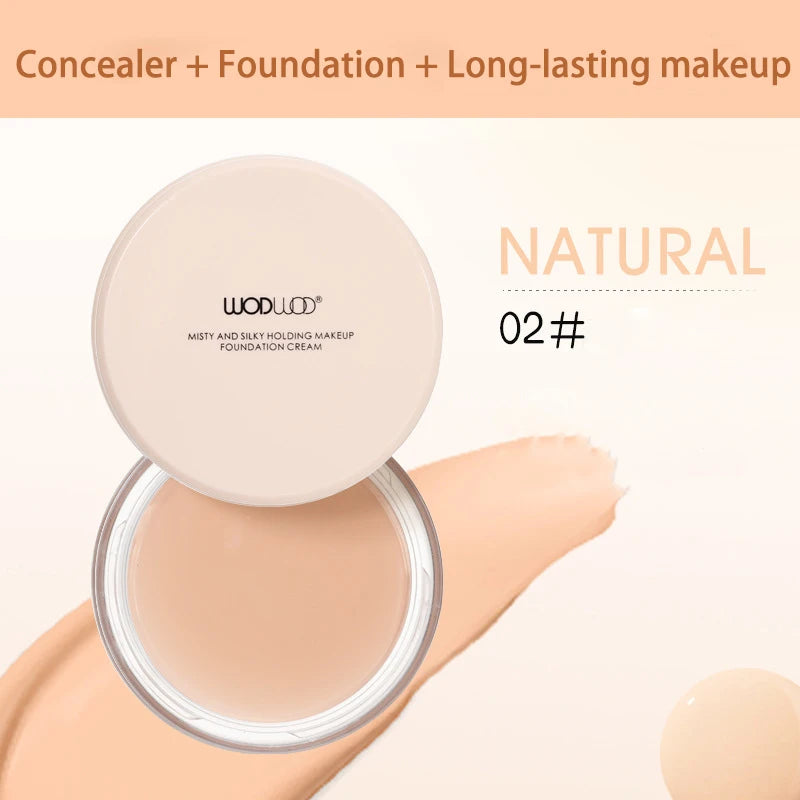 Mousse Foundation Cushion Compact – High Coverage, Waterproof & Long-Lasting Korean Makeup Base with Concealer & Moisture
