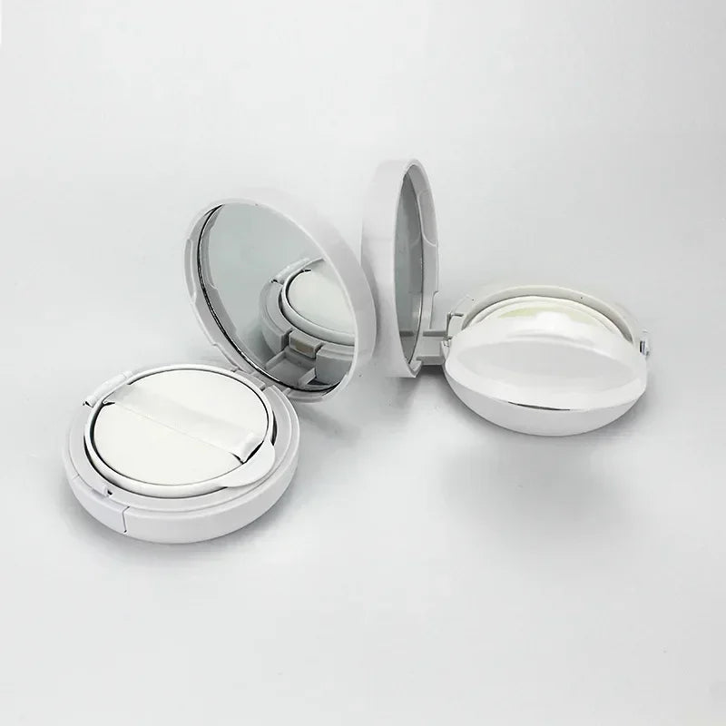 Estuche vacío para maquillaje tipo cojín de aire – Caja portátil para cosméticos de 15 g con esponja y espejo para BB cream y base de maquillaje