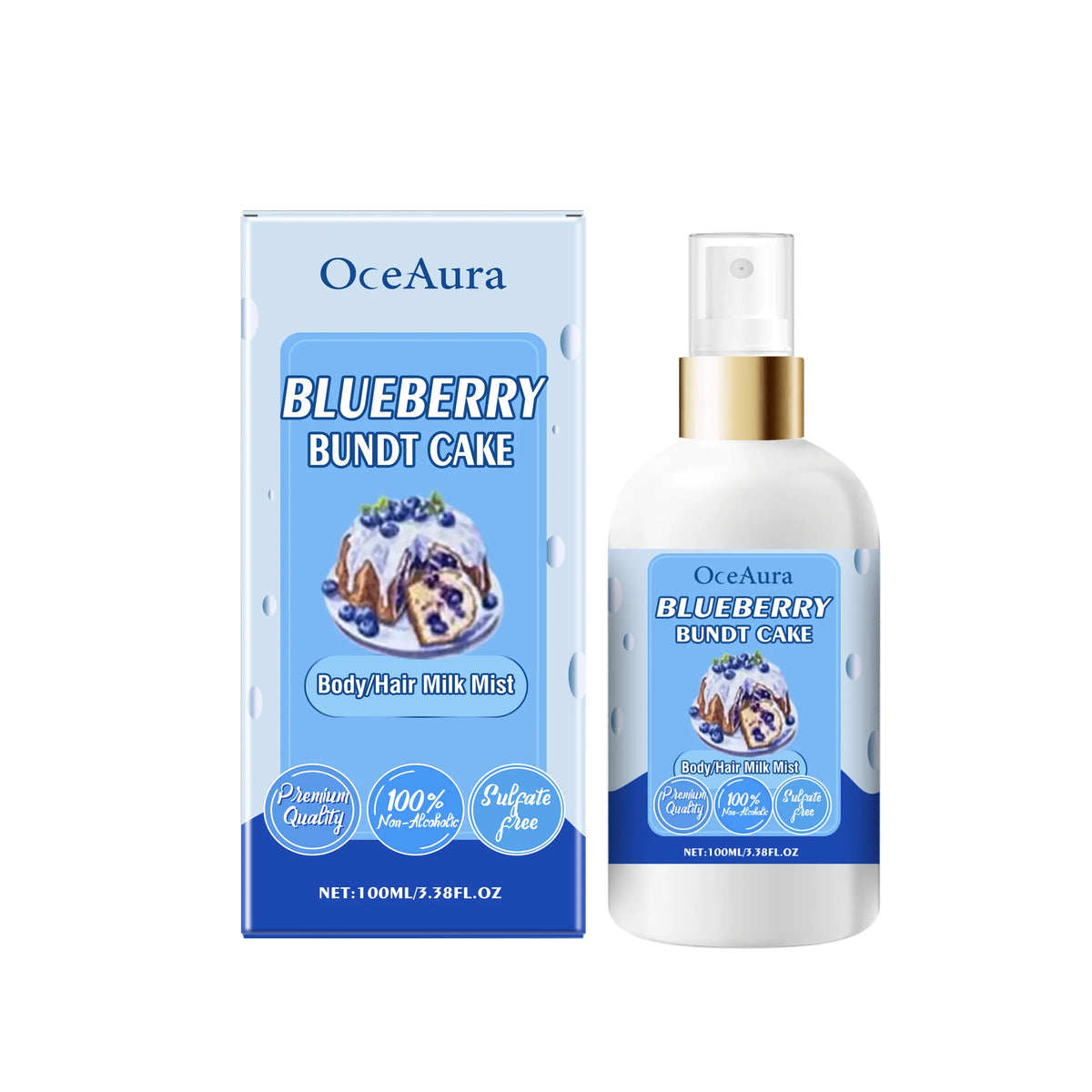 Brume Lactée pour le Corps à la Fraise OceAura – Parfum pour Cheveux Hydratant & Éclat longue durée (100 ml)