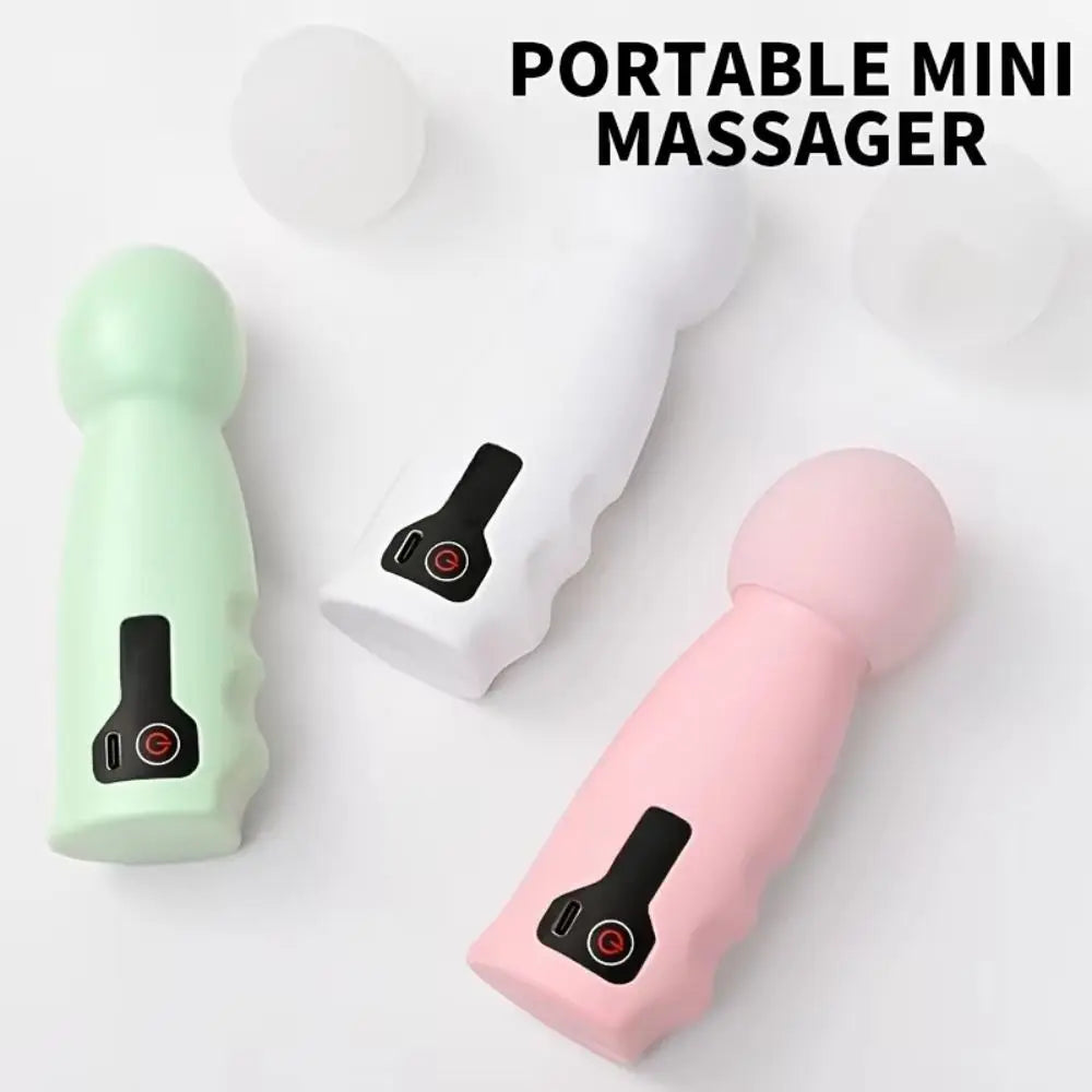 Verstellbares Mini-Faszienmassagegerät – verschleißfestes Tiefengewebemassagegerät mit weichem Massagekopf | einfach zu bedienendes, tragbares Muskelmassagegerät