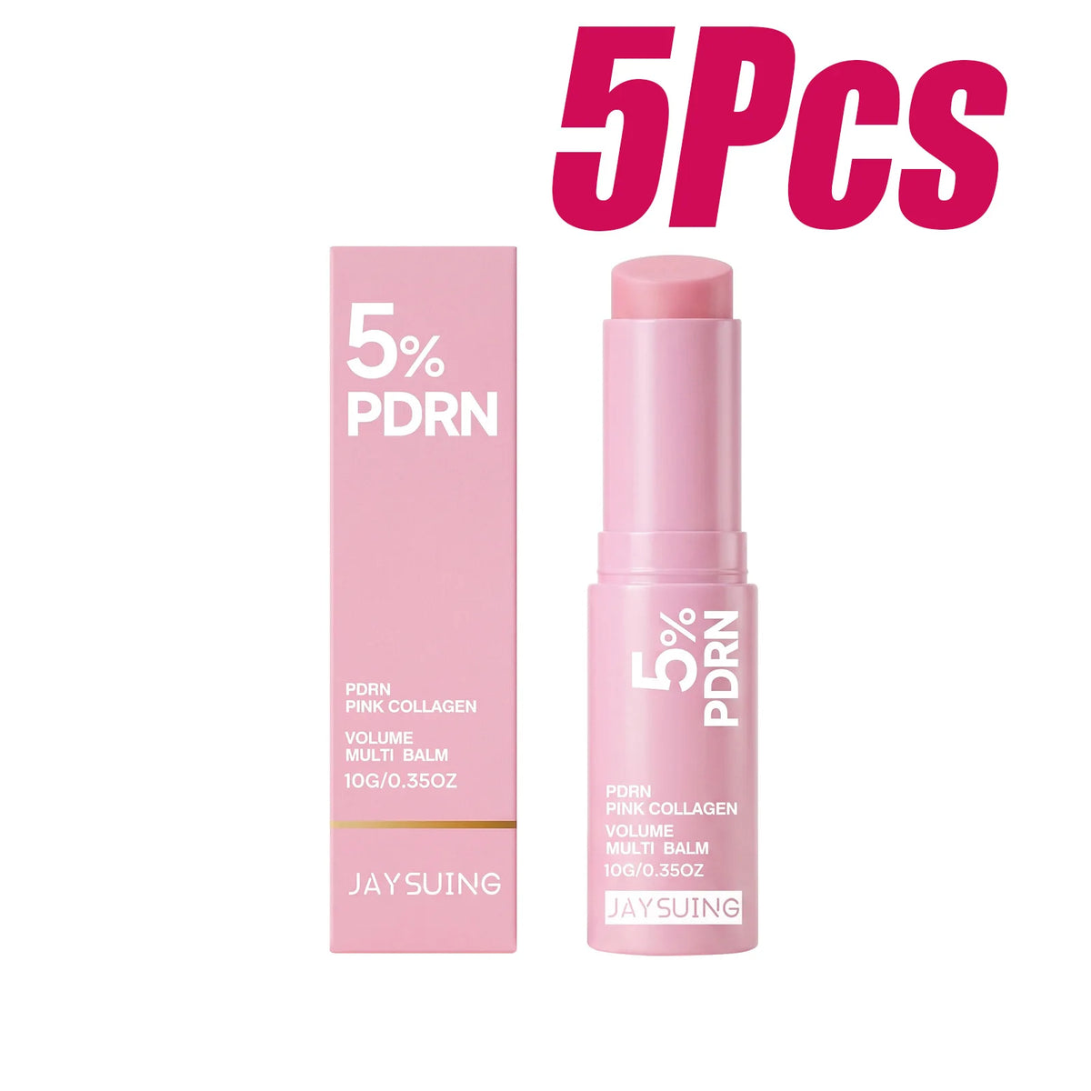 PDRN Pink Collagen Multi Balm Stick – Bálsamo coreano hidratante, reafirmante y luminoso para rostro, cuello, ojos y labios