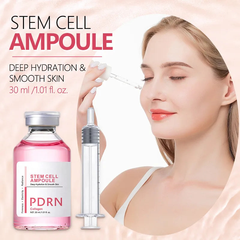 Ampolla de suero de ADN de salmón PDRN: esencia facial de reparación profunda avanzada, renovación cutánea, aclarado, fortalecimiento de la barrera y reafirmante