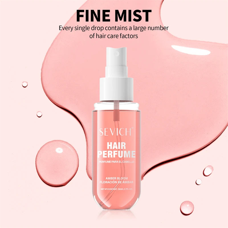 Bruma de perfume para el cabello – Spray de cuidado capilar hidratante con extractos vegetales de 80 ml y fragancia natural duradera para hombres y mujeres
