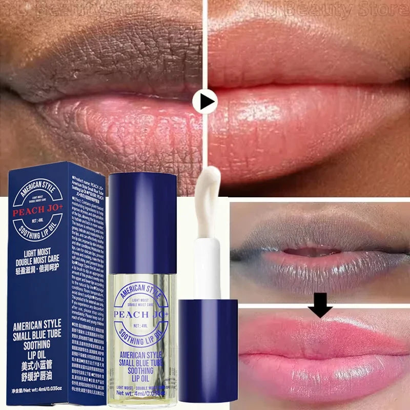Sérum aclarante para labios: bálsamo y aceite iluminador para labios oscuros y de fumador, tratamiento hidratante de brillo labial