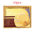 Coffret de 10 masques visage au collagène et à l'or – Anti-âge, hydratation intense et rajeunissement de la peau
