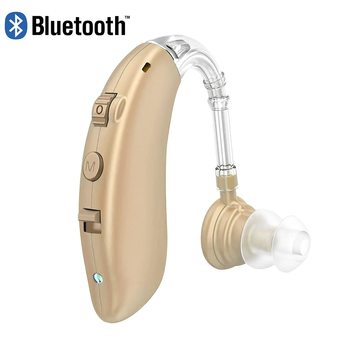 Appareil auditif numérique rechargeable contour d'oreille – Amplificateur de son à tonalité réglable | Aide auditive quotidienne portable pour personnes âgées