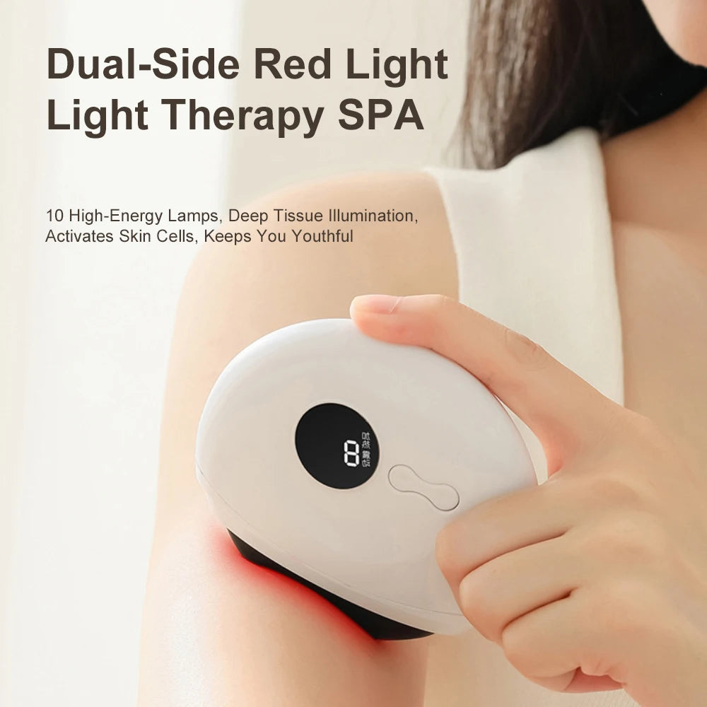 Bianstone Gua Sha Gesichts- und Hals-Lifting-Massagegerät – Beheizbarer Gua-Sha-Stein zur Hautstraffung, Faltenreduzierung & Konturenfestigung