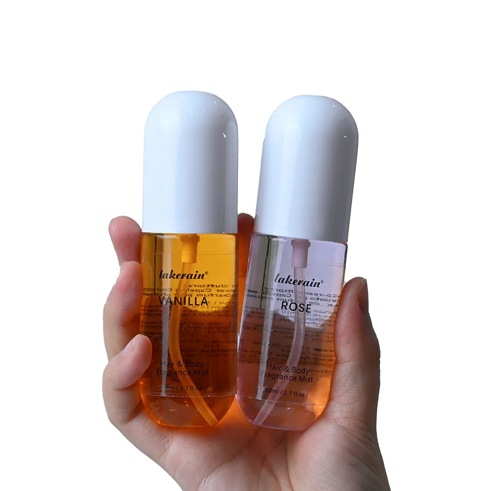 Coffret de brumes parfumées corps et cheveux Vanille Rose de Noël – 2 pièces, fragrance quotidienne légère longue tenue, cadeau