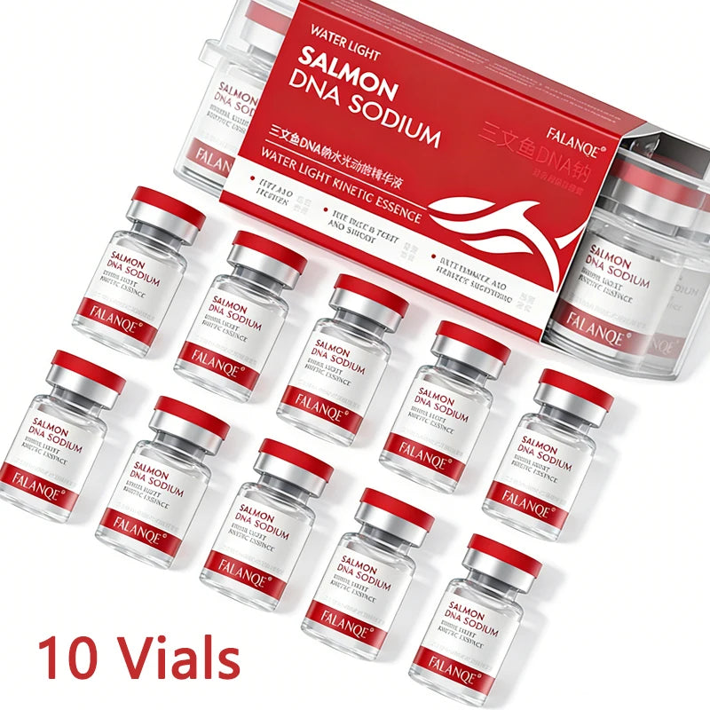 Salmon DNA Sodium PDRN Collagen Facial Serum – Whitening, Firming & Elasticity Skin Renewal & Repair | Korean Beauty (10pcs/pack)