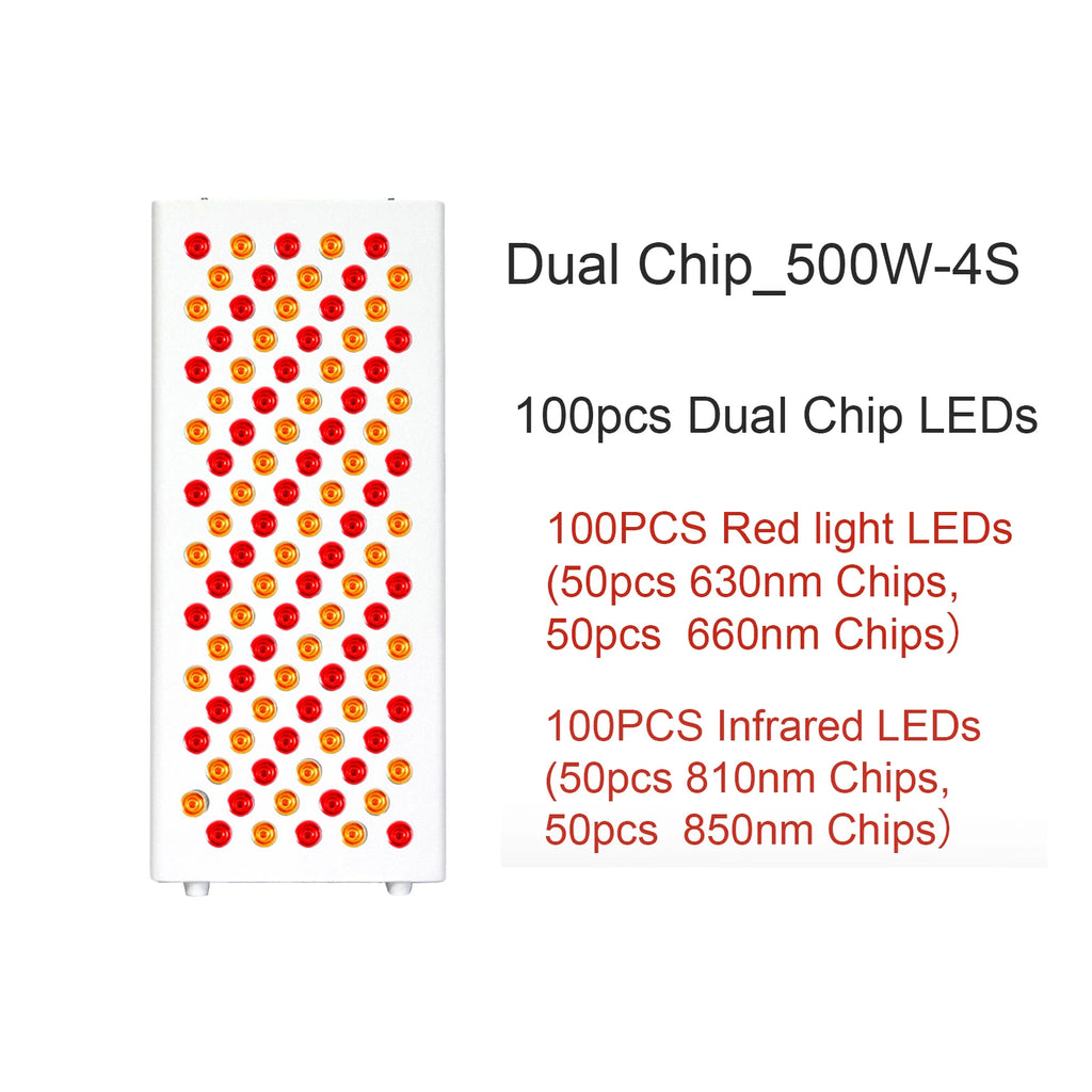 Panel de terapia de luz roja de cuerpo completo – 300W / 500W / 1000W / 1500W | Lámpara de terapia infrarroja de cuatro longitudes de onda: 630nm, 660nm, 810nm y 850nm