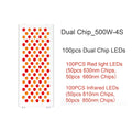 Panel de terapia de luz roja de cuerpo completo – 300W / 500W / 1000W / 1500W | Lámpara de terapia infrarroja de cuatro longitudes de onda: 630nm, 660nm, 810nm y 850nm