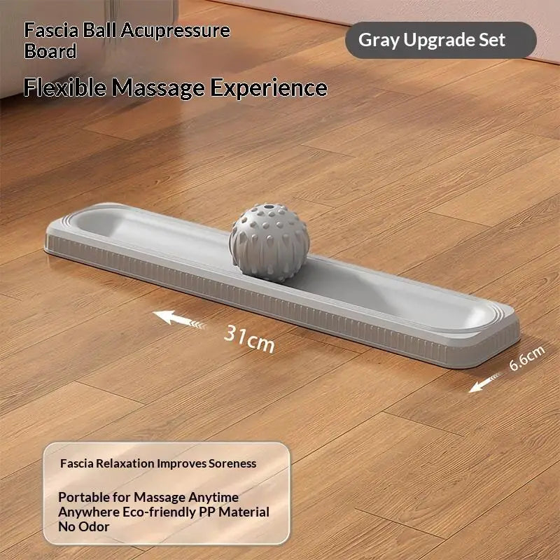 Rouleau de massage des pieds avec points d'acupression – Outil portable de soulagement musculaire profond et de soin des pieds pour la fatigue quotidienne, la fasciite plantaire et la récupération après le yoga