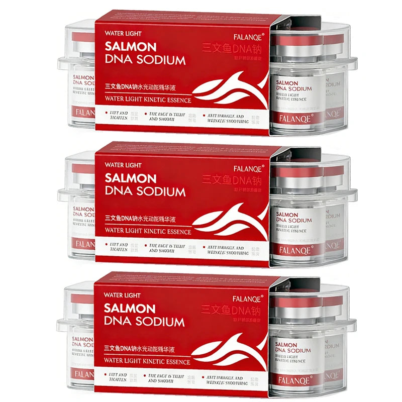 Salmon DNA Sodium PDRN Collagen Facial Serum – Whitening, Firming & Elasticity Skin Renewal & Repair | Korean Beauty (10pcs/pack)