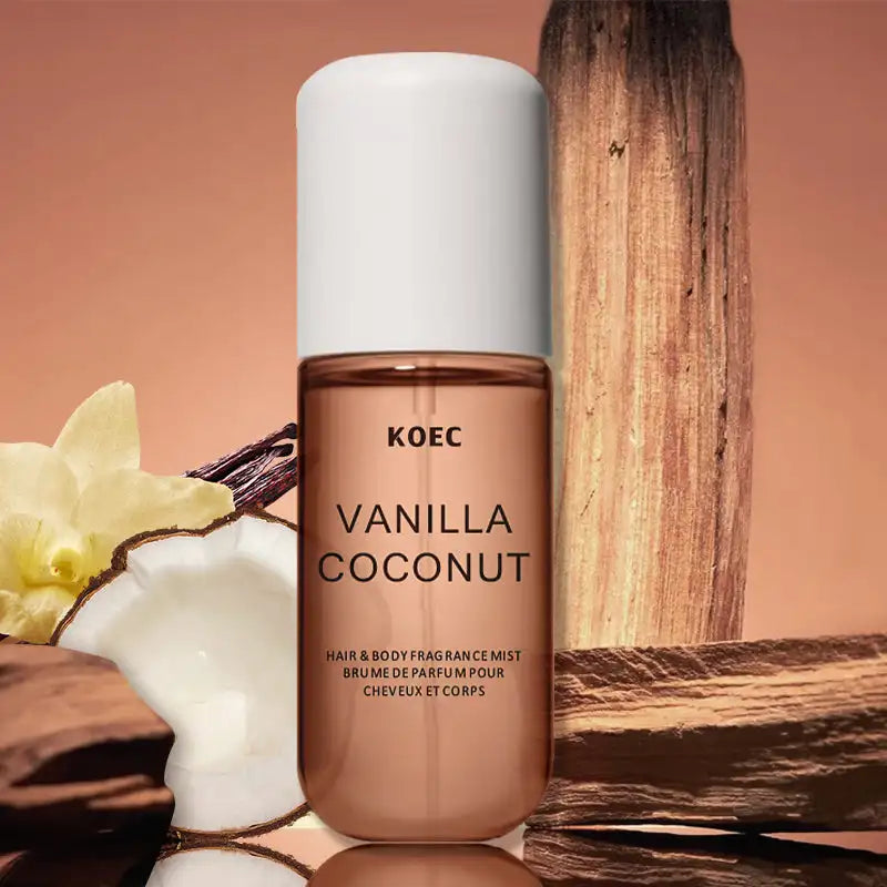 KOEC Vanille & Kokos Duftspray – Erfrischendes, feuchtigkeitsspendendes Parfum mit dreifacher Pflanzenformel