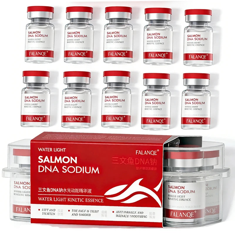 Salmon DNA Sodium PDRN Collagen Facial Serum – Whitening, Firming & Elasticity Skin Renewal & Repair | Korean Beauty (10pcs/pack)