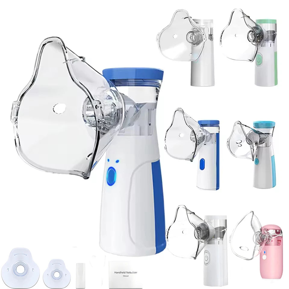 Nebulizador de malla portátil: inhalador ultrasónico silencioso para niños, adultos y mascotas