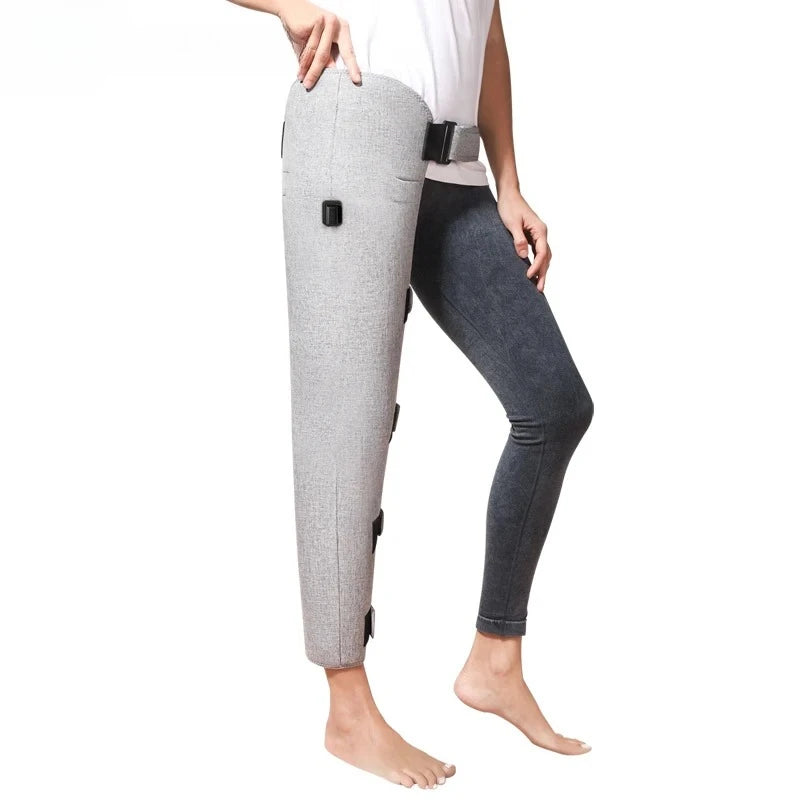 Genouillère chauffante à lumière rouge – Chauffe-cuisse, genou et mollet avec thérapie par la lumière rouge pour le soulagement de la douleur et la relaxation musculaire