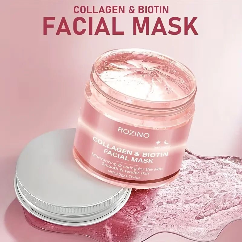 Biotin & Collagen Day & Night Peel-Off Mask – Deep Hydration, Skin Tightening & Brightening for Plump, Youthful Glow (1 / 2 / 3pcs) - sensationmarketsensationmarket14:771#3pcsBiotin & Collagen Day & Night Peel-Off Mask – Deep Hydration, Skin Tightening & Brightening for Plump, Youthful Glow (1 / 2 / 3pcs)3Pcs