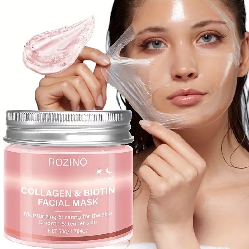 Biotin & Collagen Day & Night Peel-Off Mask – Deep Hydration, Skin Tightening & Brightening for Plump, Youthful Glow (1 / 2 / 3pcs) - sensationmarketsensationmarket14:771#3pcsBiotin & Collagen Day & Night Peel-Off Mask – Deep Hydration, Skin Tightening & Brightening for Plump, Youthful Glow (1 / 2 / 3pcs)3Pcs