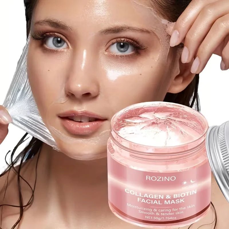 Biotin & Collagen Day & Night Peel-Off Mask – Deep Hydration, Skin Tightening & Brightening for Plump, Youthful Glow (1 / 2 / 3pcs) - sensationmarketsensationmarket14:771#3pcsBiotin & Collagen Day & Night Peel-Off Mask – Deep Hydration, Skin Tightening & Brightening for Plump, Youthful Glow (1 / 2 / 3pcs)3Pcs