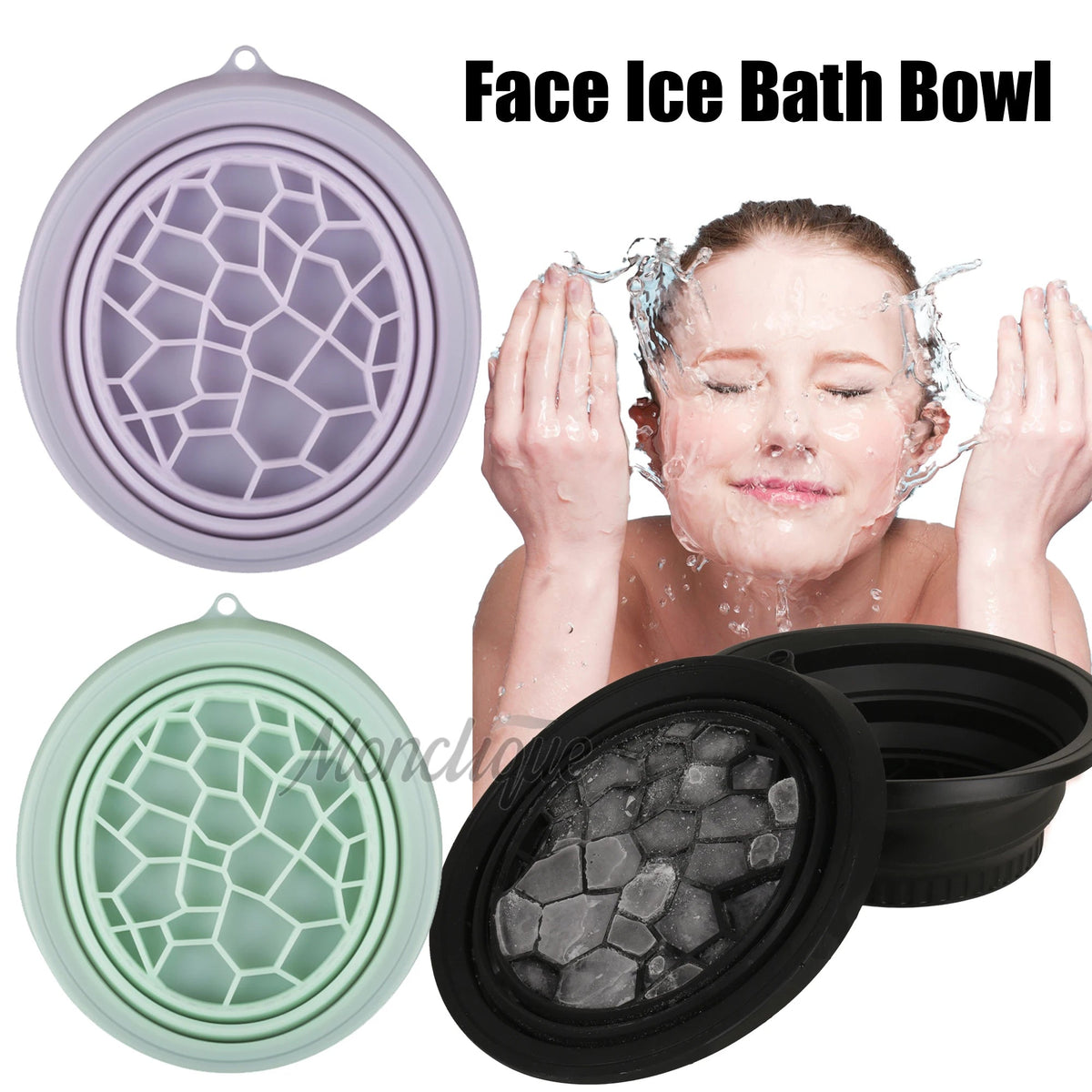 Collapsible Silicone Face Ice Bath Bowl – Cold Therapy Cryo Skin Tool for Facial Puffiness, Pore Tightening & Travel Skincare - sensationmarketsensationmarket14:350850#GreenCollapsible Silicone Face Ice Bath Bowl – Cold Therapy Cryo Skin Tool for Facial Puffiness, Pore Tightening & Travel SkincareGreen