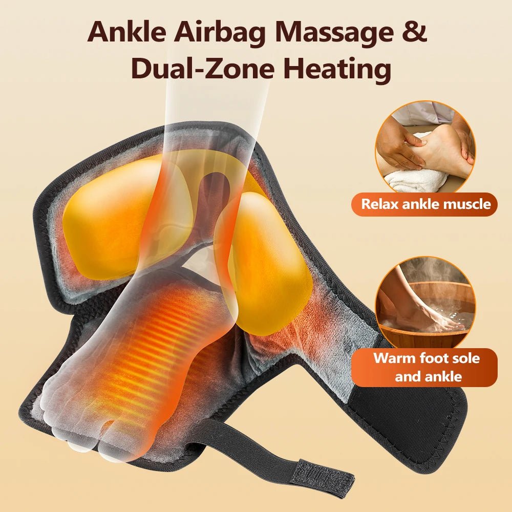 Cordless Ankle Massager with Heat & Air Compression – 4 Modes, 4 Intensity Levels, 3 Heat Settings & Auto Timer | Relaxation Gift - sensationmarketsensationmarket14:193;400079803:23313063559Cordless Ankle Massager with Heat & Air Compression – 4 Modes, 4 Intensity Levels, 3 Heat Settings & Auto Timer | Relaxation GiftUSB Type-Cblack