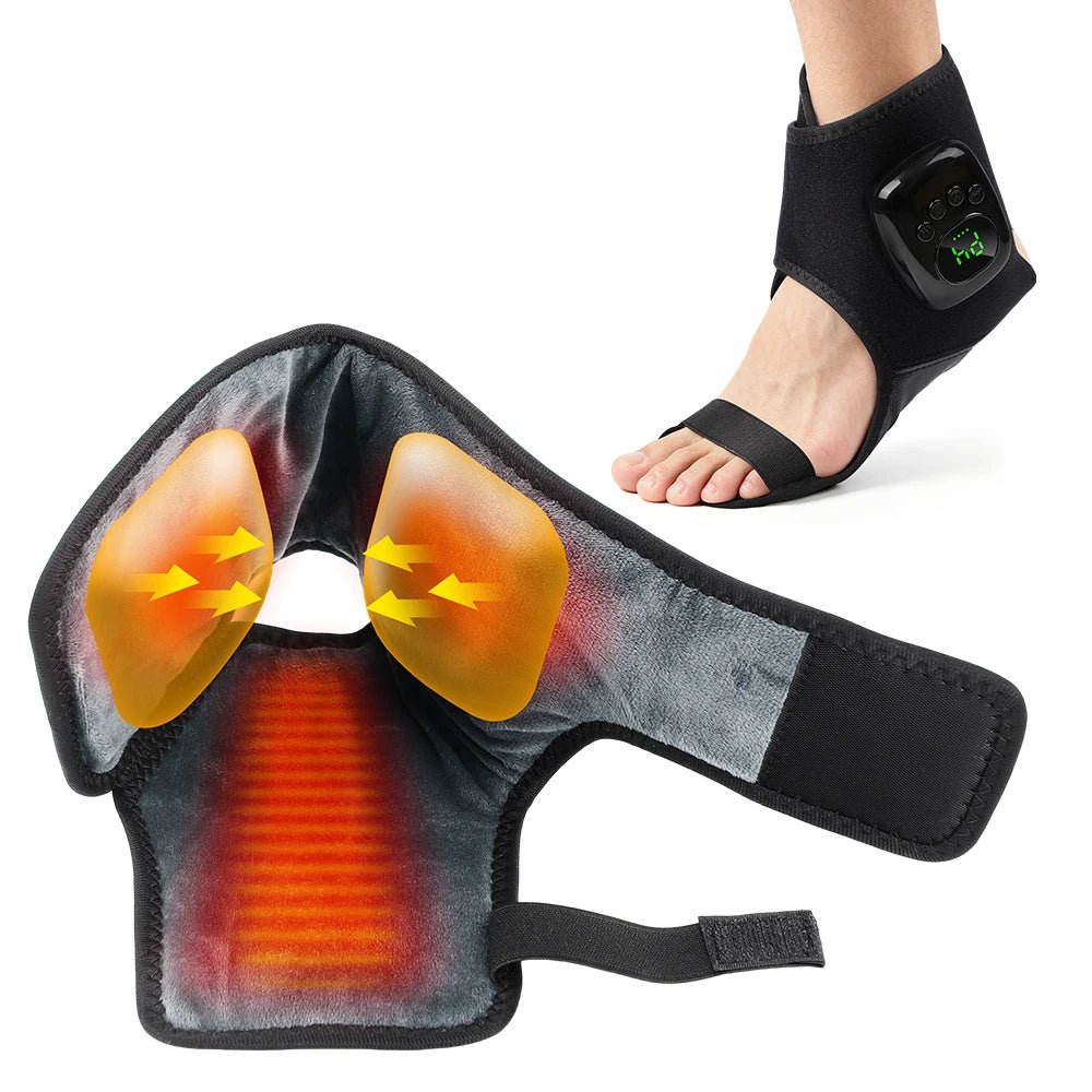 Cordless Ankle Massager with Heat & Air Compression – 4 Modes, 4 Intensity Levels, 3 Heat Settings & Auto Timer | Relaxation Gift - sensationmarketsensationmarket14:193;400079803:23313063559Cordless Ankle Massager with Heat & Air Compression – 4 Modes, 4 Intensity Levels, 3 Heat Settings & Auto Timer | Relaxation GiftUSB Type-Cblack