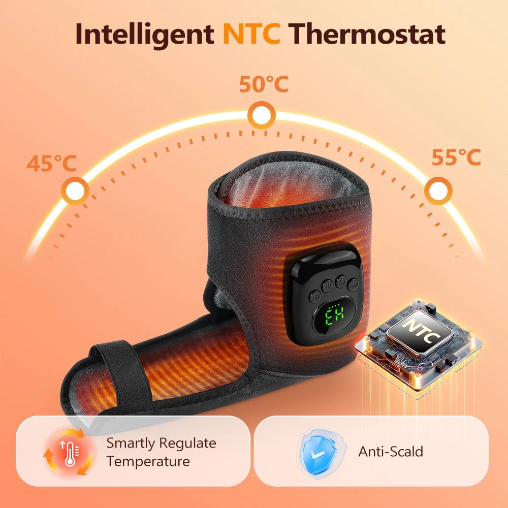Cordless Ankle Massager with Heat & Air Compression – 4 Modes, 4 Intensity Levels, 3 Heat Settings & Auto Timer | Relaxation Gift - sensationmarketsensationmarket14:193;400079803:23313063559Cordless Ankle Massager with Heat & Air Compression – 4 Modes, 4 Intensity Levels, 3 Heat Settings & Auto Timer | Relaxation GiftUSB Type-Cblack