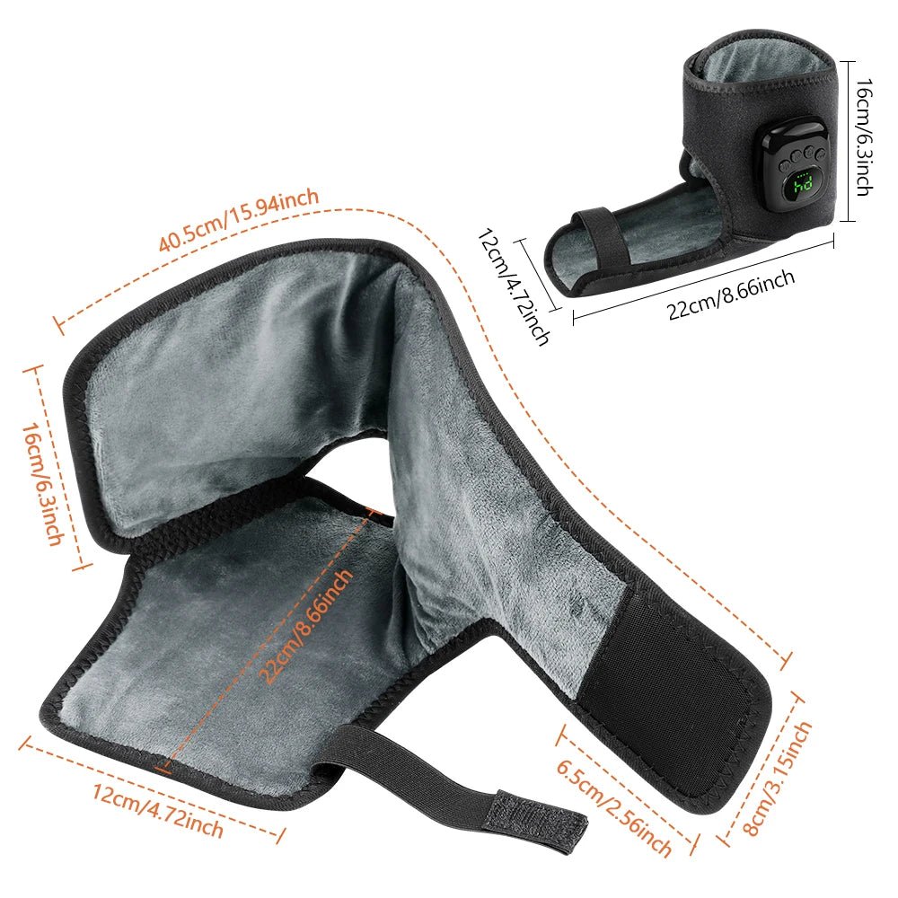 Cordless Ankle Massager with Heat & Air Compression – 4 Modes, 4 Intensity Levels, 3 Heat Settings & Auto Timer | Relaxation Gift - sensationmarketsensationmarket14:193;400079803:23313063559Cordless Ankle Massager with Heat & Air Compression – 4 Modes, 4 Intensity Levels, 3 Heat Settings & Auto Timer | Relaxation GiftUSB Type-Cblack