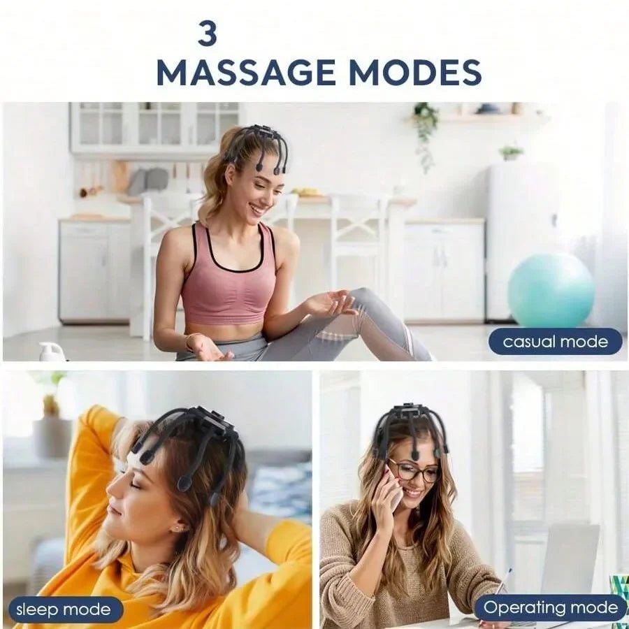 Cordless Electric Scalp Massager – 360° Head Massage with 8 Fingertip Nodes for Deep Relaxation & Stress Relief | Perfect Holiday Gift - sensationmarketsensationmarket14:200003699#blackCordless Electric Scalp Massager – 360° Head Massage with 8 Fingertip Nodes for Deep Relaxation & Stress Relief | Perfect Holiday Giftblack