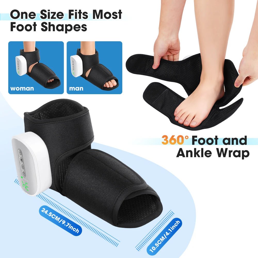 Cordless Foot & Ankle Massager with Heat – 3 Modes, 4 Intensity Levels & 3000mAh USB Rechargeable Air Compression for Home & Office Relaxation - sensationmarketsensationmarket14:200003699Cordless Foot & Ankle Massager with Heat – 3 Modes, 4 Intensity Levels & 3000mAh USB Rechargeable Air Compression for Home & Office RelaxationMULTI