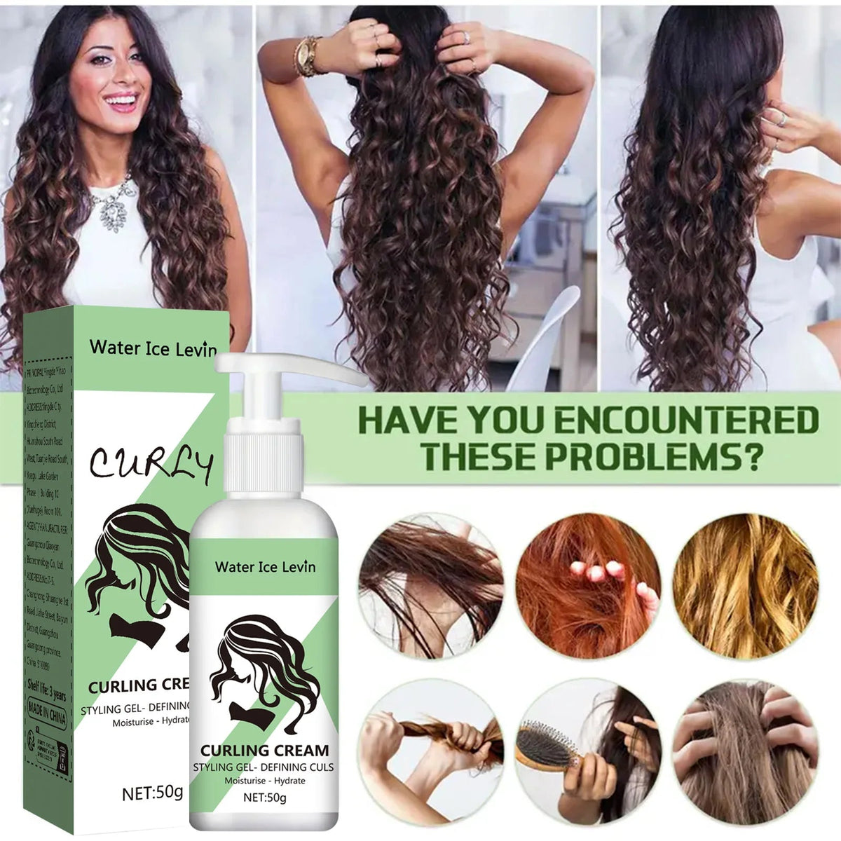 Curly Styling Gel & Curling Cream – Define, Moisturize & Hydrate Curls with Keratin & Biotin | Bouncy, Shiny Hair - sensationmarketsensationmarket200007763:201336100Curly Styling Gel & Curling Cream – Define, Moisturize & Hydrate Curls with Keratin & Biotin | Bouncy, Shiny HairChina Mainland