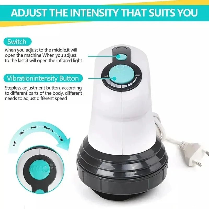 Electric Body Slimming Massager – Handheld Infrared Anti-Cellulite Tool for Arms, Legs, Hips & Belly Fat Reduction - sensationmarketsensationmarket14:200003699#1 set;200009209:201898807Electric Body Slimming Massager – Handheld Infrared Anti-Cellulite Tool for Arms, Legs, Hips & Belly Fat ReductionEU Plug1 set