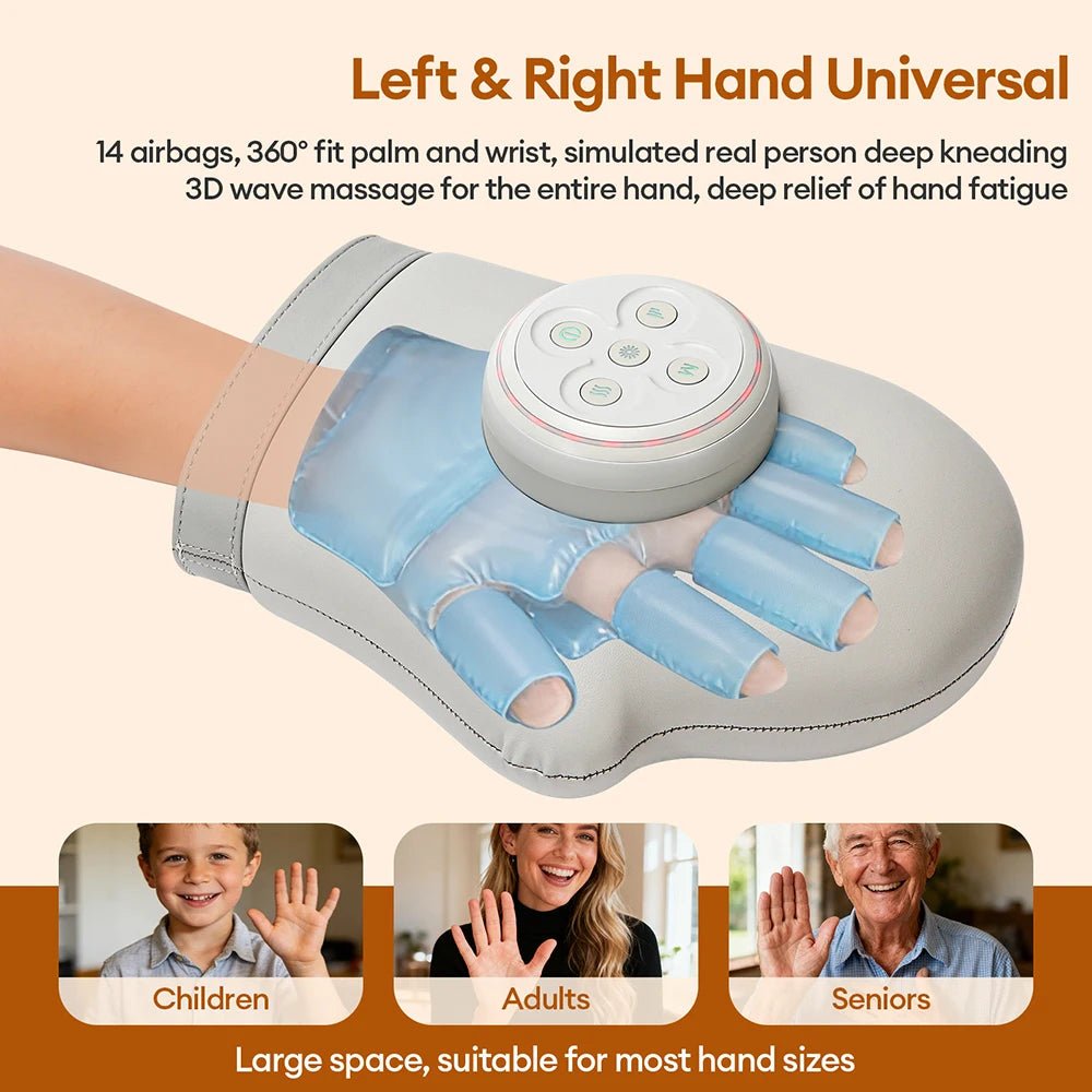 Electric Hand Massager Glove – Air Pressure Kneading, Hot Compress & Airbag Compression for Wrist, Finger, Palm & Acupoint Relief - sensationmarketsensationmarket14:200002130#WHITE;200007763:201336106;400079803:23313063559Electric Hand Massager Glove – Air Pressure Kneading, Hot Compress & Airbag Compression for Wrist, Finger, Palm & Acupoint ReliefUSB Type-CUnited StatesWHITE