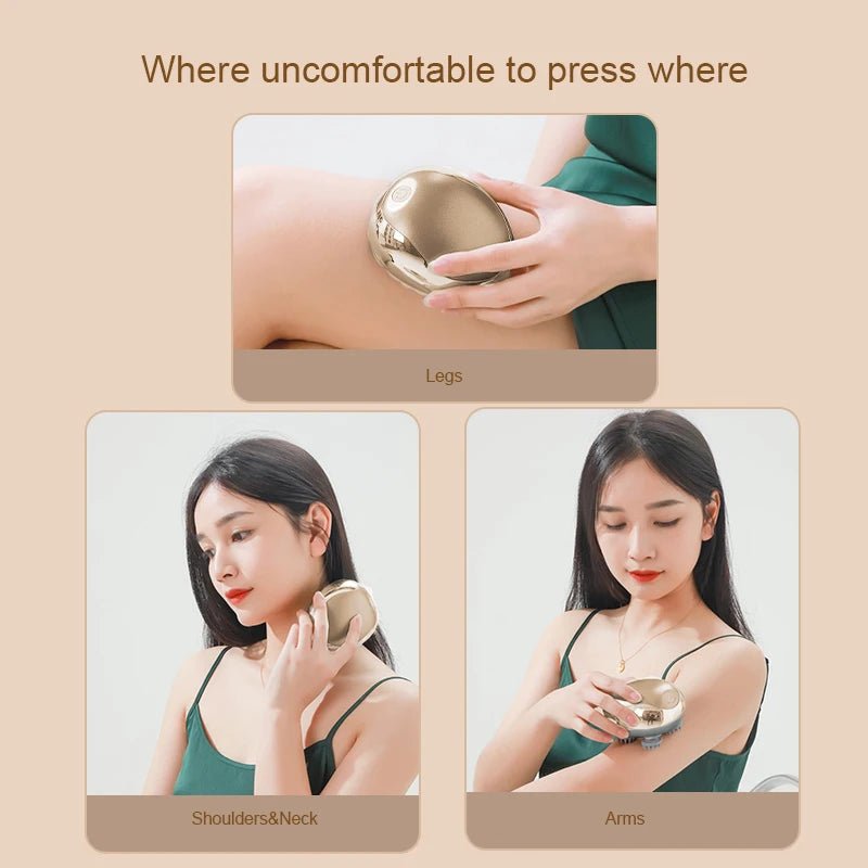 Electric Head Massager – Deep Tissue Kneading & Vibration for Hair Growth, Scalp Stimulation & Full Body Stress Relief | Portable Design - sensationmarketsensationmarket14:200002130#GoldElectric Head Massager – Deep Tissue Kneading & Vibration for Hair Growth, Scalp Stimulation & Full Body Stress Relief | Portable DesignGold