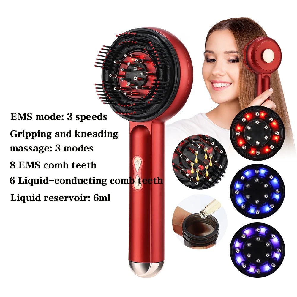 Electric Micro-Current Scalp Massage Comb with 660nm Red Light – Kneading Head Massager for Hair Care, Blood Circulation & Scalp Relaxation - sensationmarketsensationmarket14:29#New Type;200007763:201336100Electric Micro-Current Scalp Massage Comb with 660nm Red Light – Kneading Head Massager for Hair Care, Blood Circulation & Scalp RelaxationChina MainlandNew Type