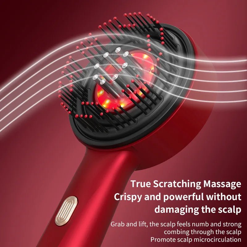 Electric Scalp Massage Comb with Red Light Therapy – Hair Nourishing Care & Styling Tool for Home Use - sensationmarketsensationmarket14:350686#WN-02 Red  EnglishElectric Scalp Massage Comb with Red Light Therapy – Hair Nourishing Care & Styling Tool for Home UseWN-02 Red English