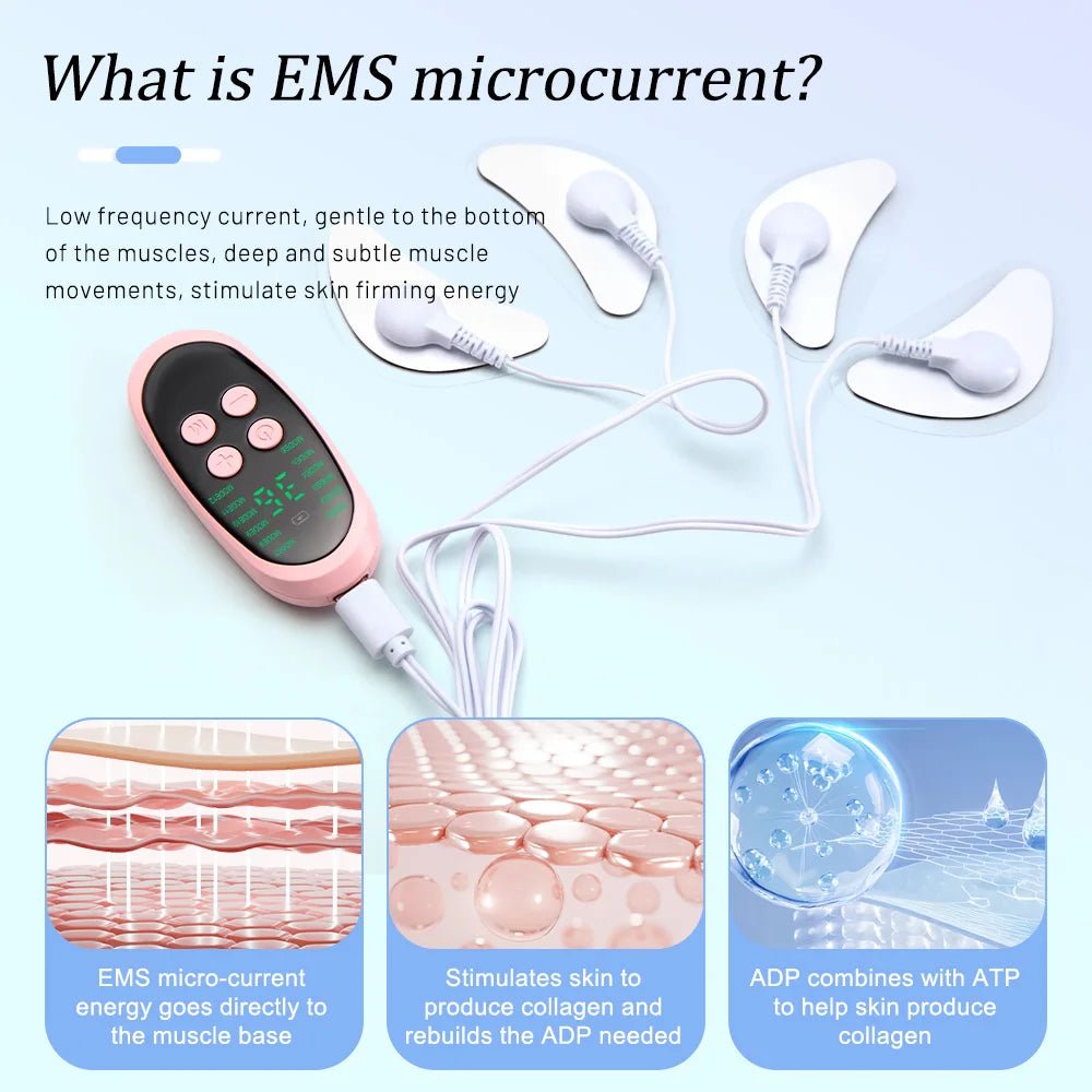 EMS Facial Massager & Microcurrent Muscle Stimulator – Face Lifting, Skin Tightening & Anti-Wrinkle Beauty Device - sensationmarketsensationmarket14:200211869#Set BEMS Facial Massager & Microcurrent Muscle Stimulator – Face Lifting, Skin Tightening & Anti-Wrinkle Beauty DeviceSet B