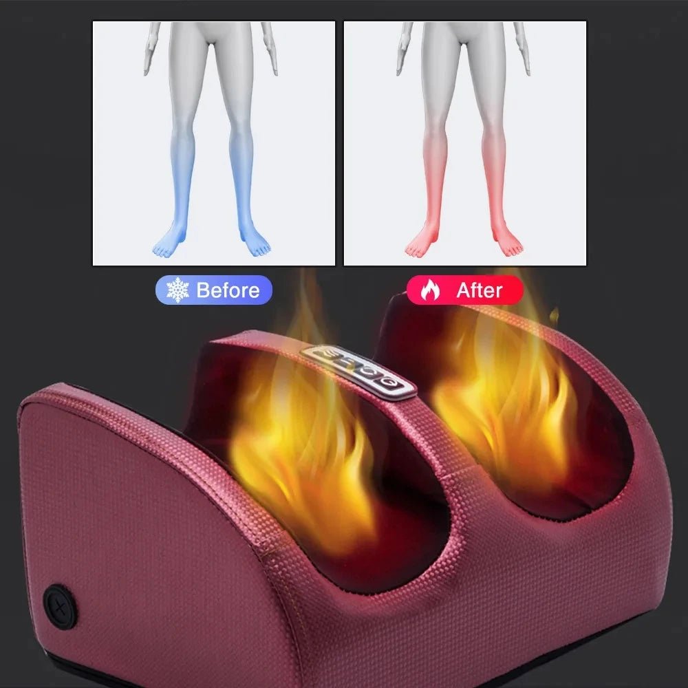 Ergonomic Electric Foot Massager – Hot Compress, Shiatsu Kneading & Calf Leg Muscle Relaxation | Multifunctional Heat Circulation Massager - sensationmarketsensationmarket14:200211869#Red;491:201452308#US PlugErgonomic Electric Foot Massager – Hot Compress, Shiatsu Kneading & Calf Leg Muscle Relaxation | Multifunctional Heat Circulation MassagerUS PlugRed