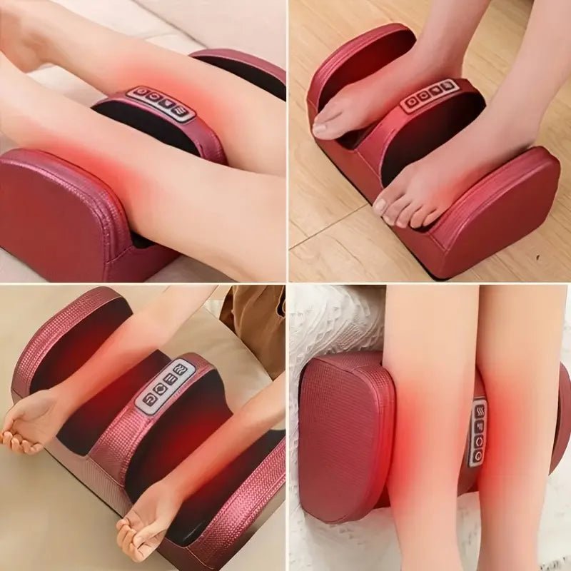 Ergonomic Electric Foot Massager – Hot Compress, Shiatsu Kneading & Calf Leg Muscle Relaxation | Multifunctional Heat Circulation Massager - sensationmarketsensationmarket14:200211869#Red;491:201452308#US PlugErgonomic Electric Foot Massager – Hot Compress, Shiatsu Kneading & Calf Leg Muscle Relaxation | Multifunctional Heat Circulation MassagerUS PlugRed