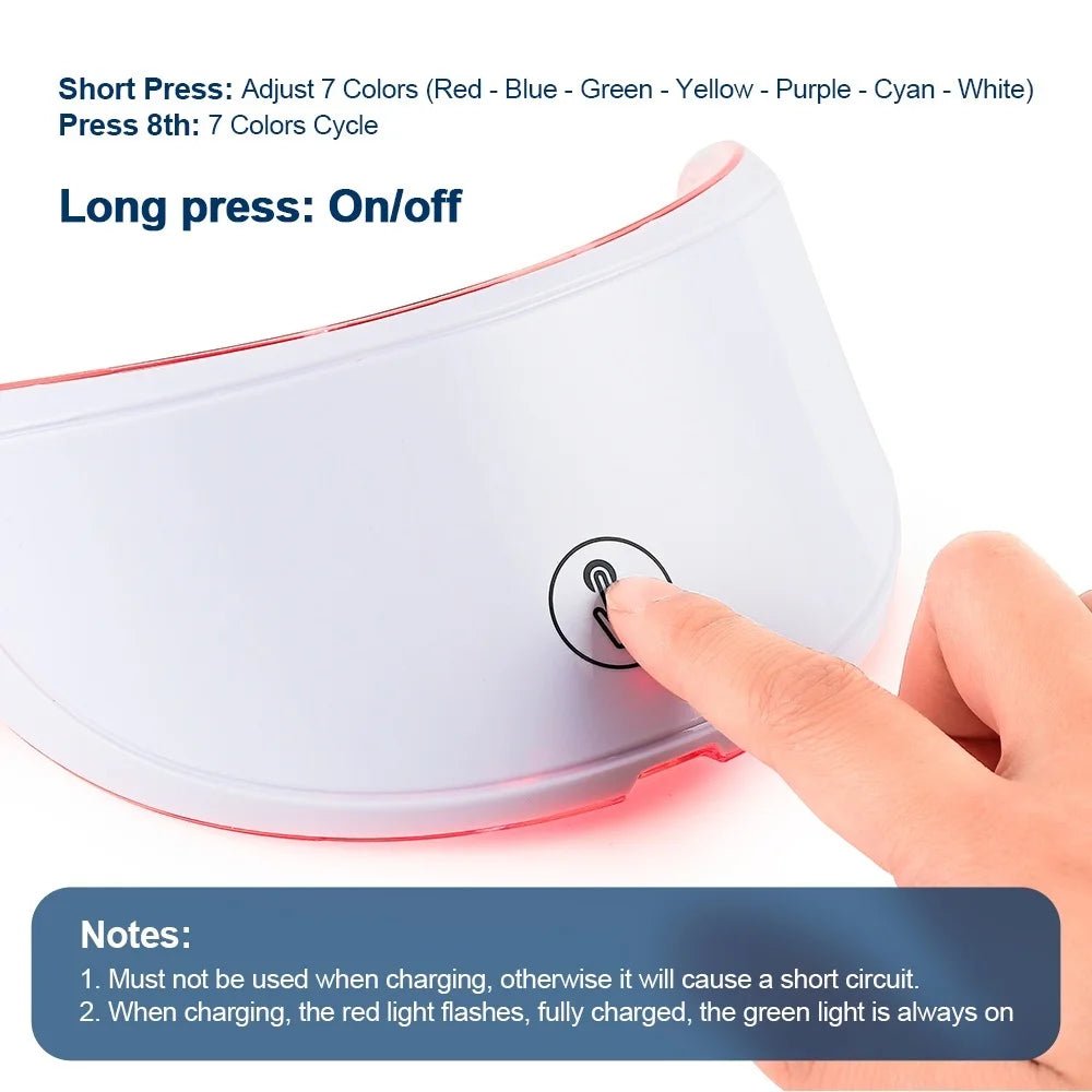 Face & Neck LED Photon Beauty Mask – 7-Color Light Therapy Skin Care Massager for Tightening, Rejuvenation & Anti-Aging - sensationmarketsensationmarket14:350850#1PCS-no boxFace & Neck LED Photon Beauty Mask – 7-Color Light Therapy Skin Care Massager for Tightening, Rejuvenation & Anti-Aging1PCS-no box