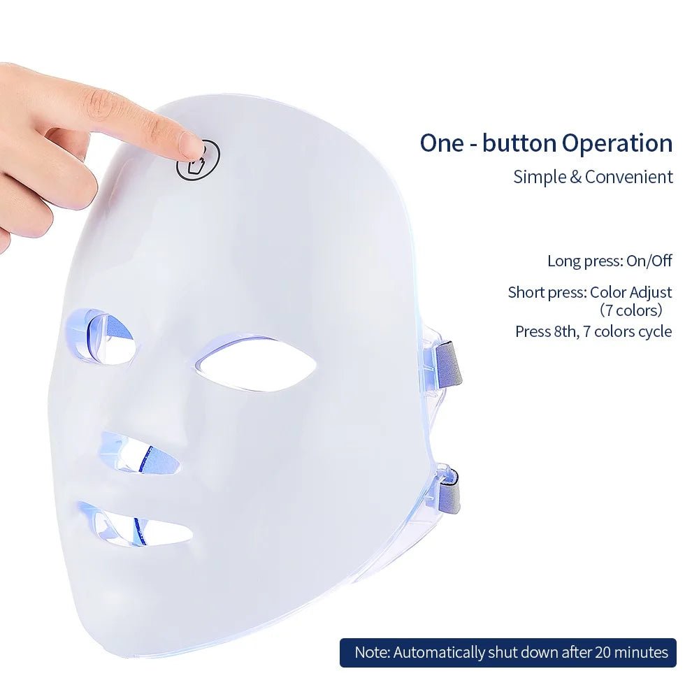Face & Neck LED Photon Beauty Mask – 7-Color Light Therapy Skin Care Massager for Tightening, Rejuvenation & Anti-Aging - sensationmarketsensationmarket14:350850#1PCS-no boxFace & Neck LED Photon Beauty Mask – 7-Color Light Therapy Skin Care Massager for Tightening, Rejuvenation & Anti-Aging1PCS-no box