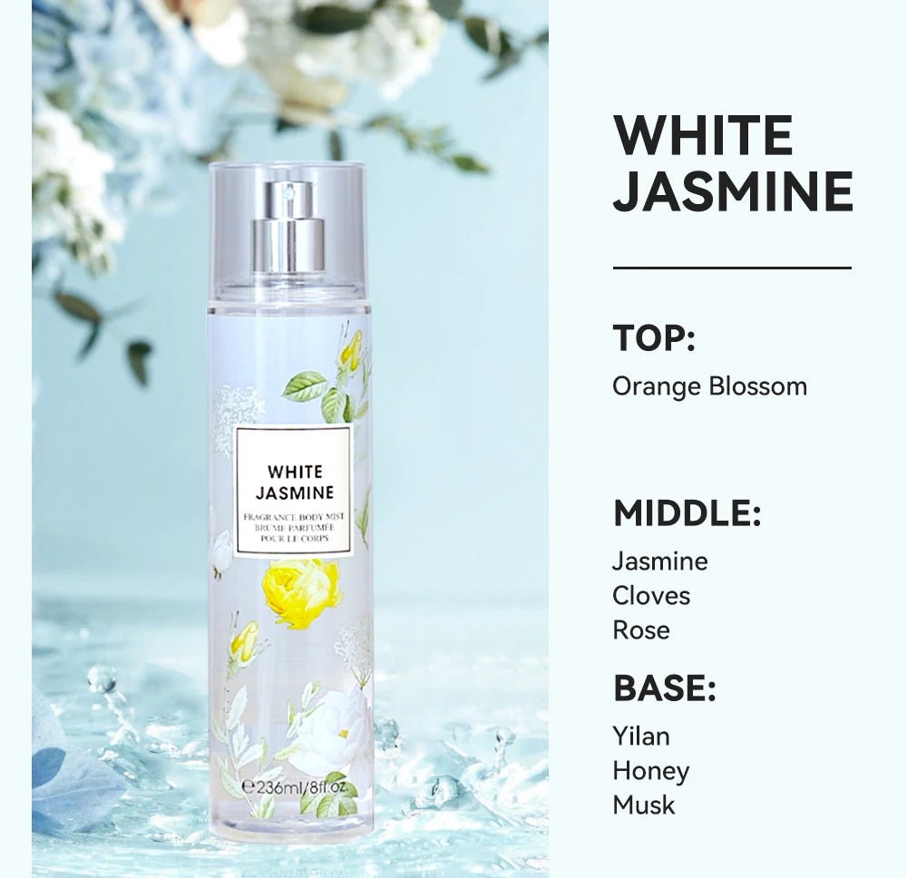 Floral Hair & Body Mist for Women – Long-Lasting Fresh Fragrance Spray for Daily Use (8 fl oz / 236ml) - sensationmarketsensationmarket14:865#Body Mist;200007763:201336106;200009122:2674#White JasmineFloral Hair & Body Mist for Women – Long-Lasting Fresh Fragrance Spray for Daily Use (8 fl oz / 236ml)United StatesWhite JasmineBody Mist