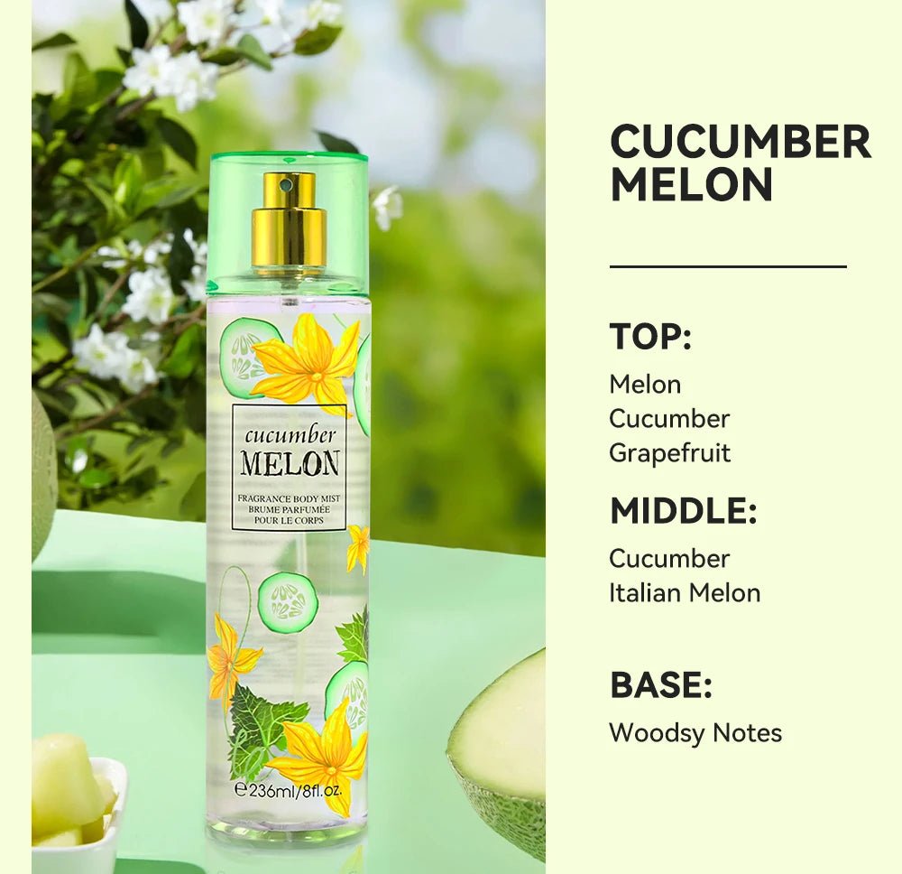 Floral Hair & Body Mist for Women – Long-Lasting Fresh Fragrance Spray for Daily Use (8 fl oz / 236ml) - sensationmarketsensationmarket14:865#Body Mist;200007763:201336106;200009122:23399552936#Cucumber MelonFloral Hair & Body Mist for Women – Long-Lasting Fresh Fragrance Spray for Daily Use (8 fl oz / 236ml)United StatesCucumber MelonBody Mist