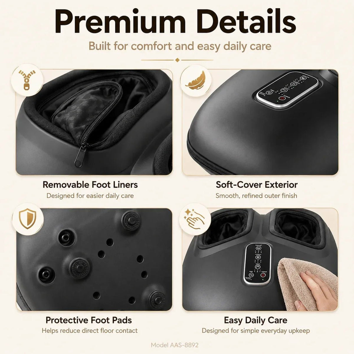 Foot Massager Machine with Heat & Air Compression – Kneading Vibration, 3 Intensity Levels & Removable Liners for Home & Office - sensationmarketsensationmarket14:193#BLACK;200007763:201336100;400079803:1983475201Foot Massager Machine with Heat & Air Compression – Kneading Vibration, 3 Intensity Levels & Removable Liners for Home & Office100V-127V US PlugChina MainlandBLACK