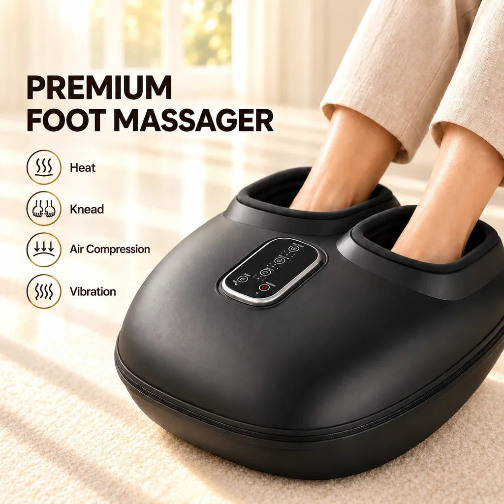 Foot Massager Machine with Heat & Air Compression – Kneading Vibration, 3 Intensity Levels & Removable Liners for Home & Office - sensationmarketsensationmarket14:193#BLACK;200007763:201336100;400079803:1983475201Foot Massager Machine with Heat & Air Compression – Kneading Vibration, 3 Intensity Levels & Removable Liners for Home & Office100V-127V US PlugChina MainlandBLACK