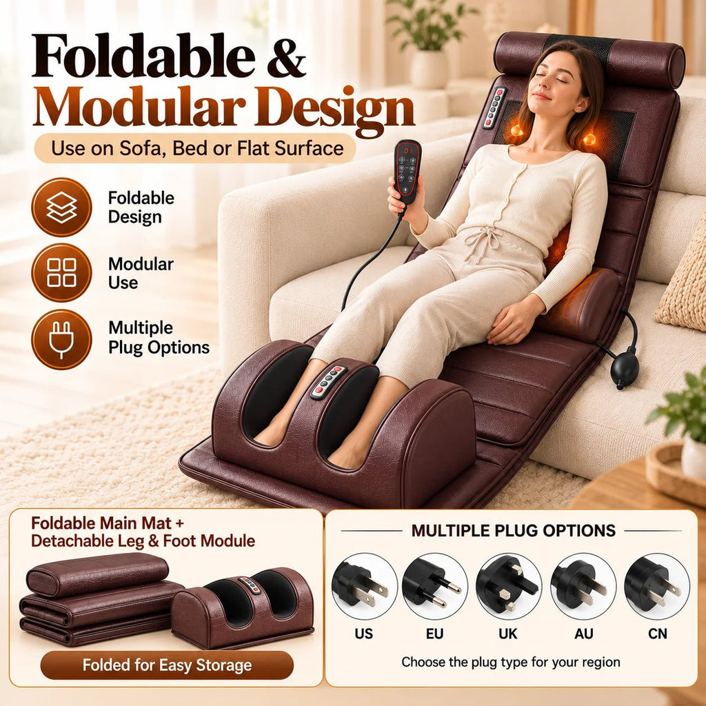 Full Body Electric Heated Massage Mat – 10-Motor Vibration, Neck Kneading & Detachable Leg Foot Massager | Complete Body Relaxation Mattress - sensationmarketsensationmarket14:1560#zunxangpi;200007763:201336100;400079803:1983473477Full Body Electric Heated Massage Mat – 10-Motor Vibration, Neck Kneading & Detachable Leg Foot Massager | Complete Body Relaxation Mattress100V-240V US PlugChina Mainlandzunxangpi